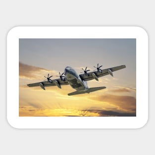 Lockheed Hercules Sunset Mission Sticker